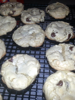 A picture of Light Chocolate Chip Cookies.