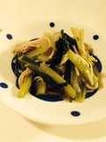 Just 5 Minutes! Seasoned and Blanched Komatsuna Greens & Enoki Mushrooms