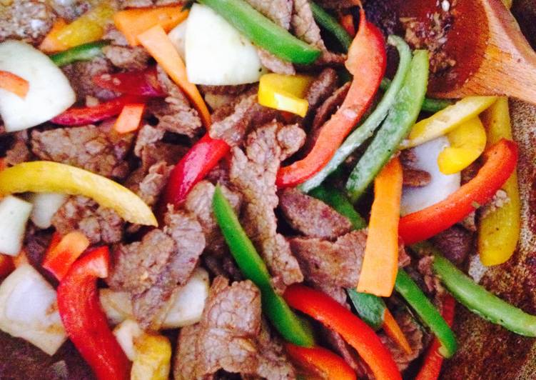 Recipe of Award-winning Spicy Beef Stir Fry