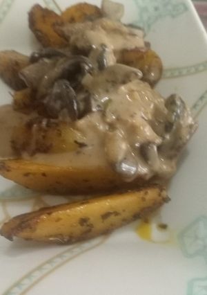 Una foto de Papas champi veganas (🌱)