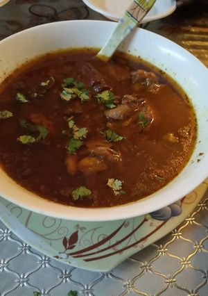 A picture of Mutton paya.