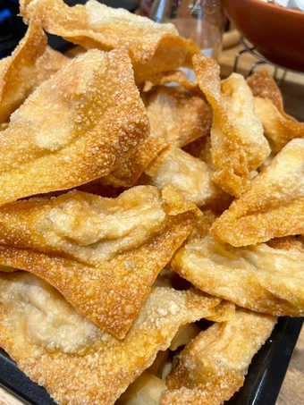 Cara Mudah Membuat Resep  Pangsit goreng Ala bakmie GM yang Bikin Ngiler, Enak Banget