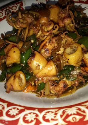 Foto resep Cumi asin cabai ijo