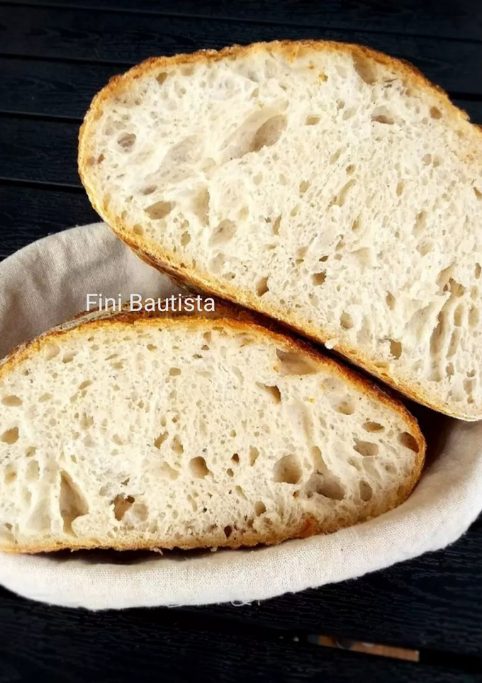 Una foto de Pan blanco con masa madre