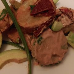 A picture of Warm Latin Style Chipotle Potato Salad.
