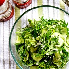 A picture of Zucchini and Rocket Carpaccio Salad.