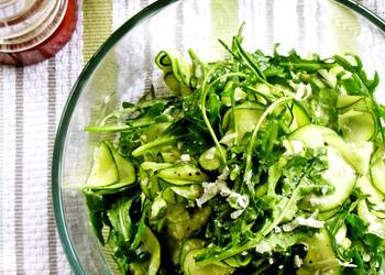 The New Way Serving Recipe Zucchini and Rocket Carpaccio Salad Practical Delicious
