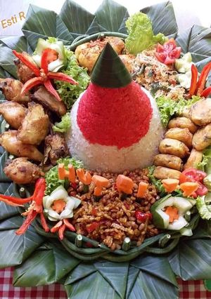 Foto resep 🇮🇩Tumpeng Merah Putih🇮🇩