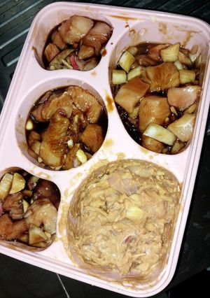 Foto resep Meal Preparation Ayam teriyaki, lada hitam dan saus tiram