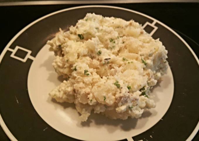 Crushed new potatoes Recipe by JJ - Cookpad