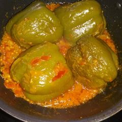 A picture of Stuffed Capsicum.