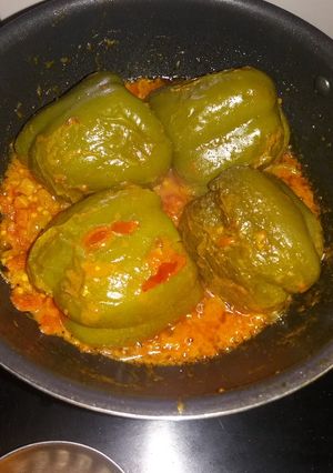 A picture of Stuffed Capsicum.