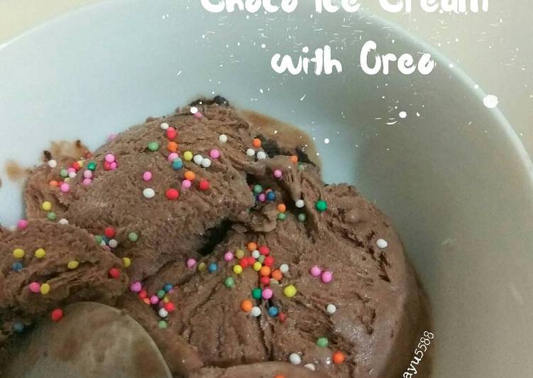 Langkah Mudah untuk Membuat Choco Ice Cream with Oreo yang Menggugah Selera