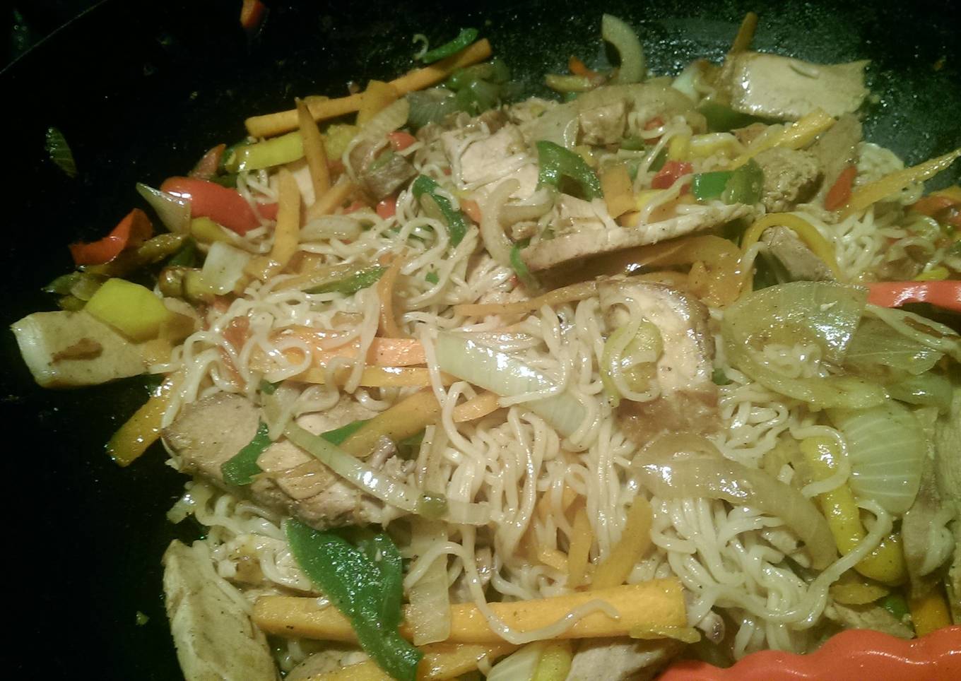 Mandys pork noodle stir fry