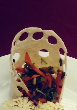 Una foto de Plantilla para adornar plato