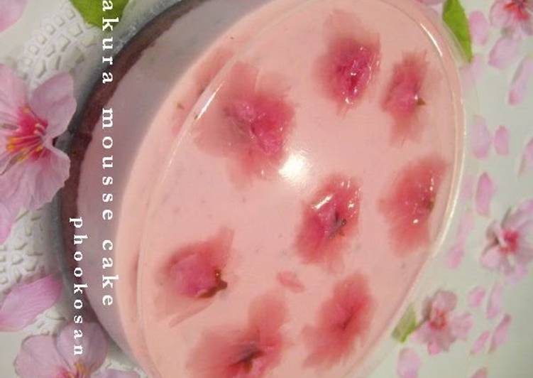 Recipe: Delicious Cherry Blossom Mousse Cake