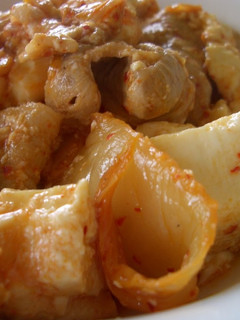 A picture of Pork with Kimchi & Tofu.