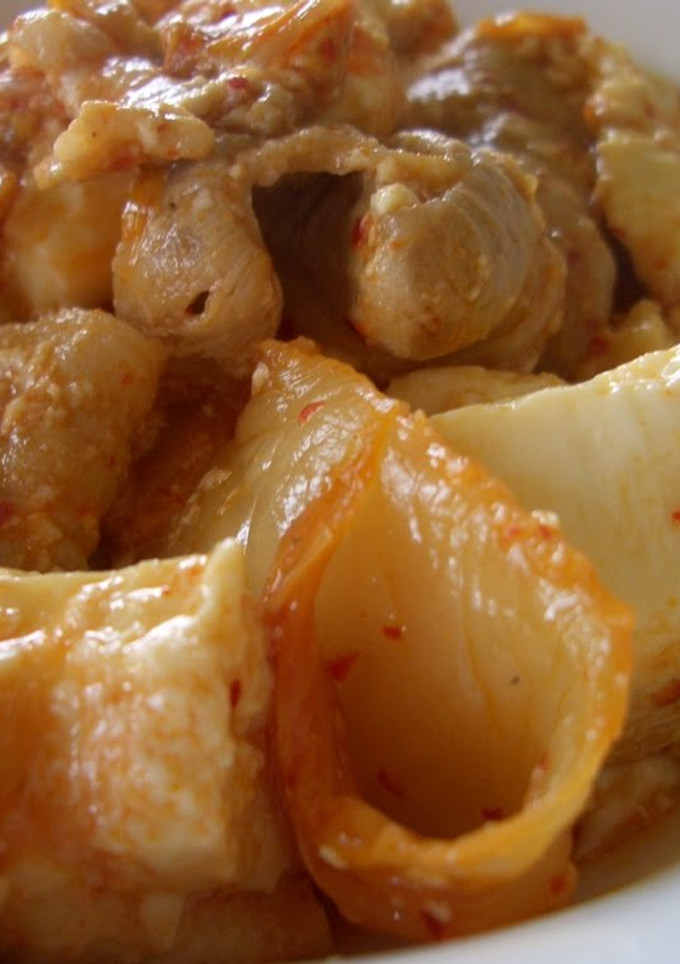 A picture of Pork with Kimchi & Tofu.