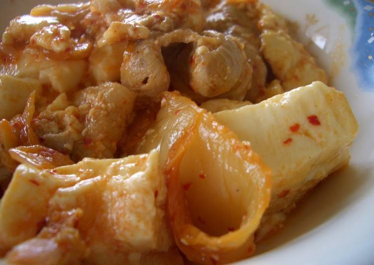 Recipe of Perfect Pork with Kimchi &amp; Tofu