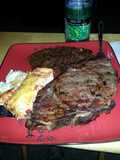 B.b.q prime rib, chile relleno, black bean chili