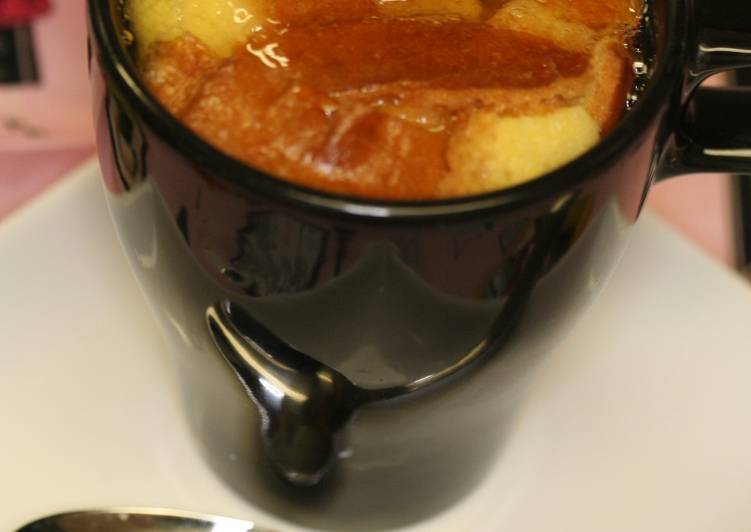 Microwaved Bread Pudding for One