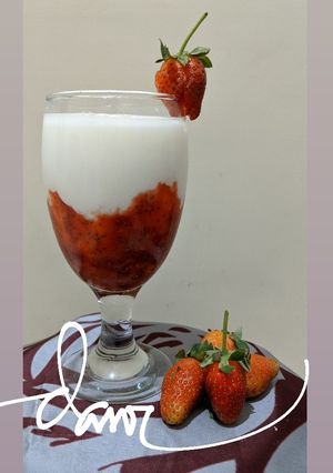 Foto resep Korean Strawberry 🍓 Milk