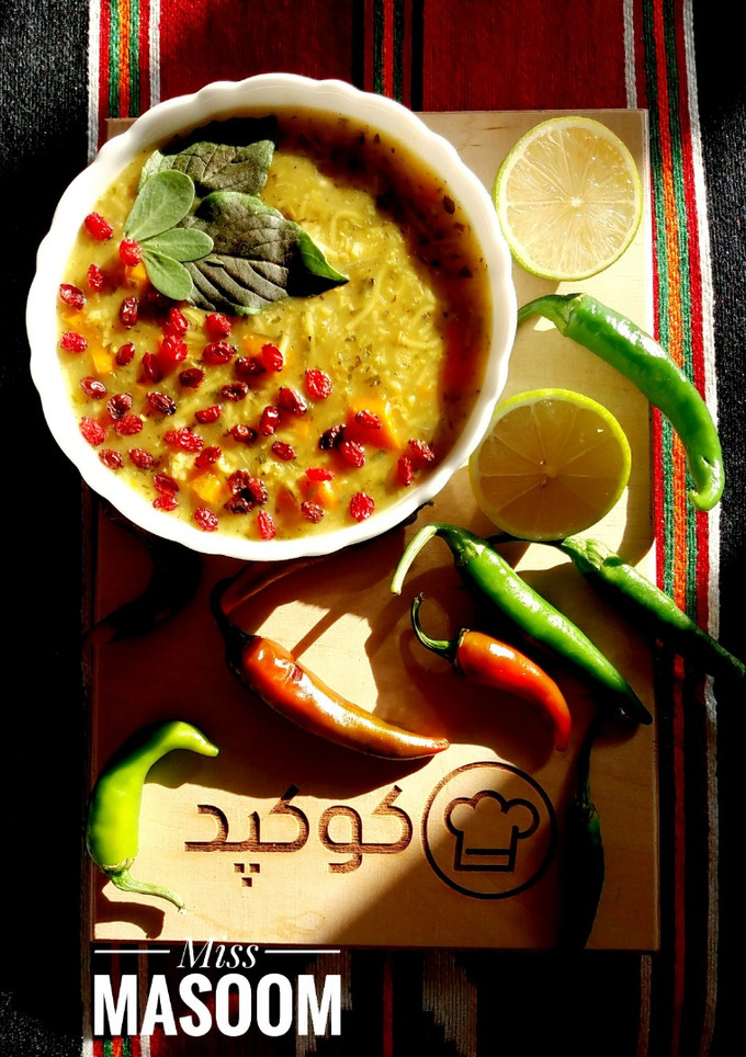 عکسی از دستور سوپ کرفس