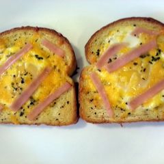A picture of Kiddies Baked Toast.