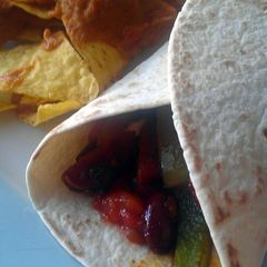 A picture of Vickys Bean & Chorizo Tortillas, GF DF EF SF NF.