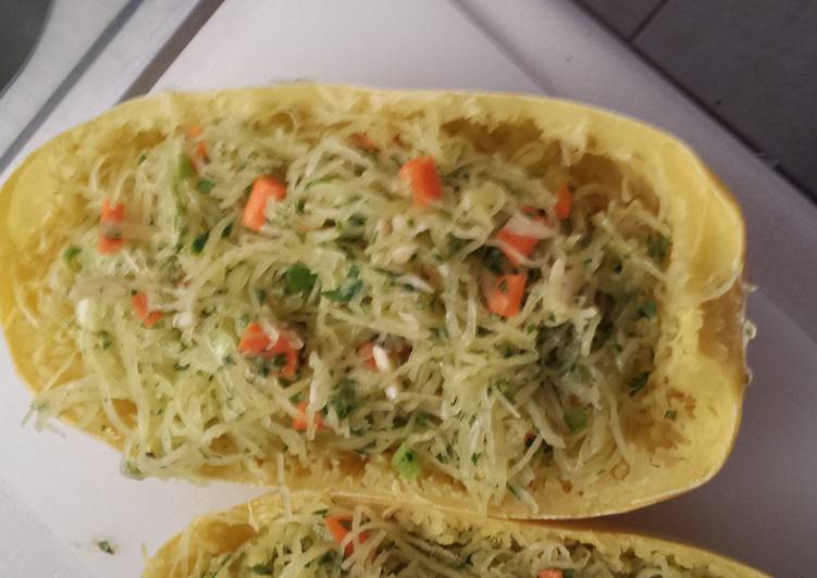 Simple Way to Prepare Favorite Spaghetti Squash with Citrus Drsg