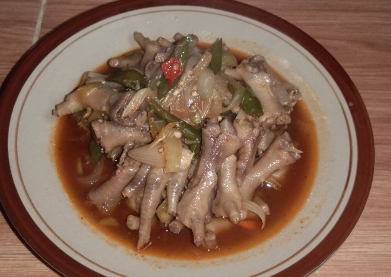 Ceker oseng pedas