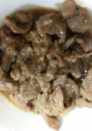 A picture of Lemongrass pork.