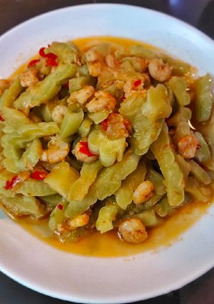 Foto resep Pare Tumis Udang