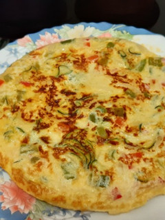 Una foto de Tortilla de verduras, otra versión