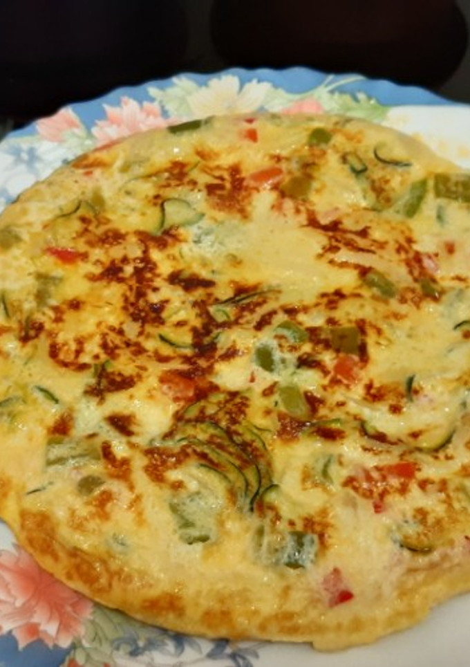 Una foto de Tortilla de verduras, otra versión