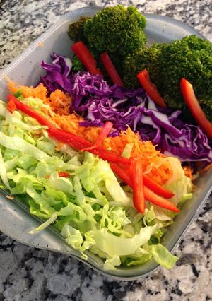 Una foto de Vinagreta agridulce para ensalada mixta 🥙