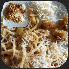 Spaghetti No5, con salsa de berenjena-レシピのメイン写真