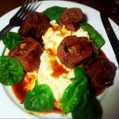 A picture of Beef Olives.