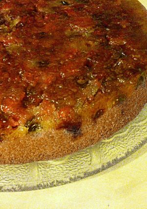 A picture of Cranberry Upside-Down Cake.