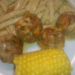 A picture of Apple Cheddar Pork Meatballs.