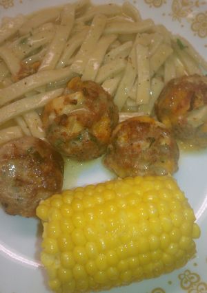 A picture of Apple Cheddar Pork Meatballs.