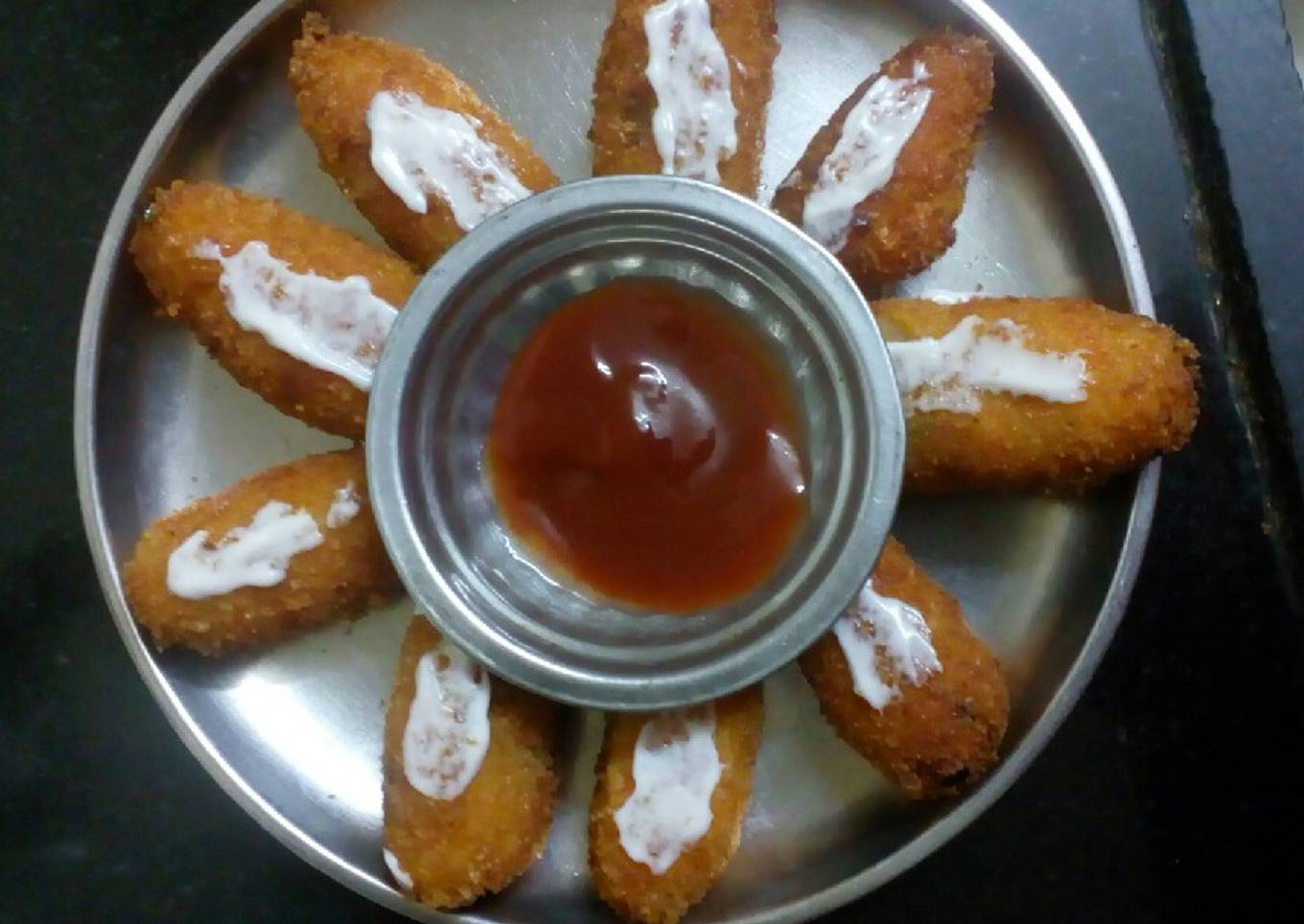 Vegetable rice cutlet from left over rice