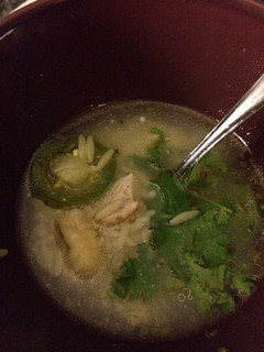 A picture of Jalepeño Lime Soup.