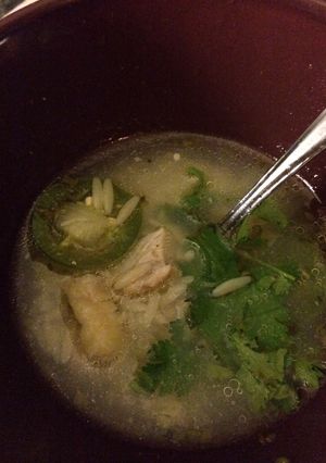A picture of Jalepeño Lime Soup.