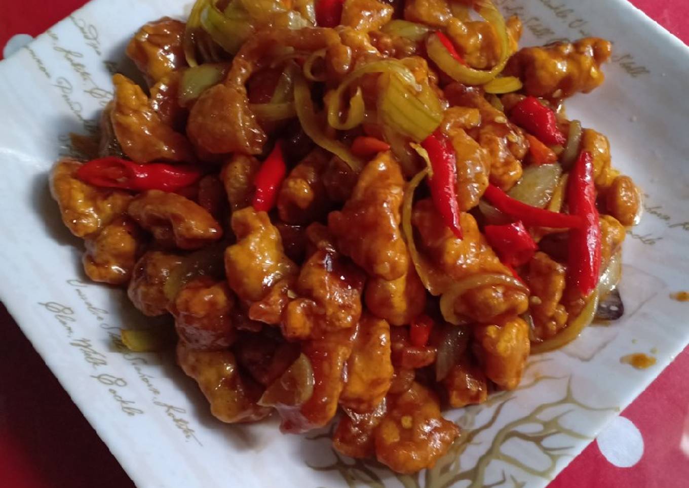 Sweet & spicy boneless fried chicken