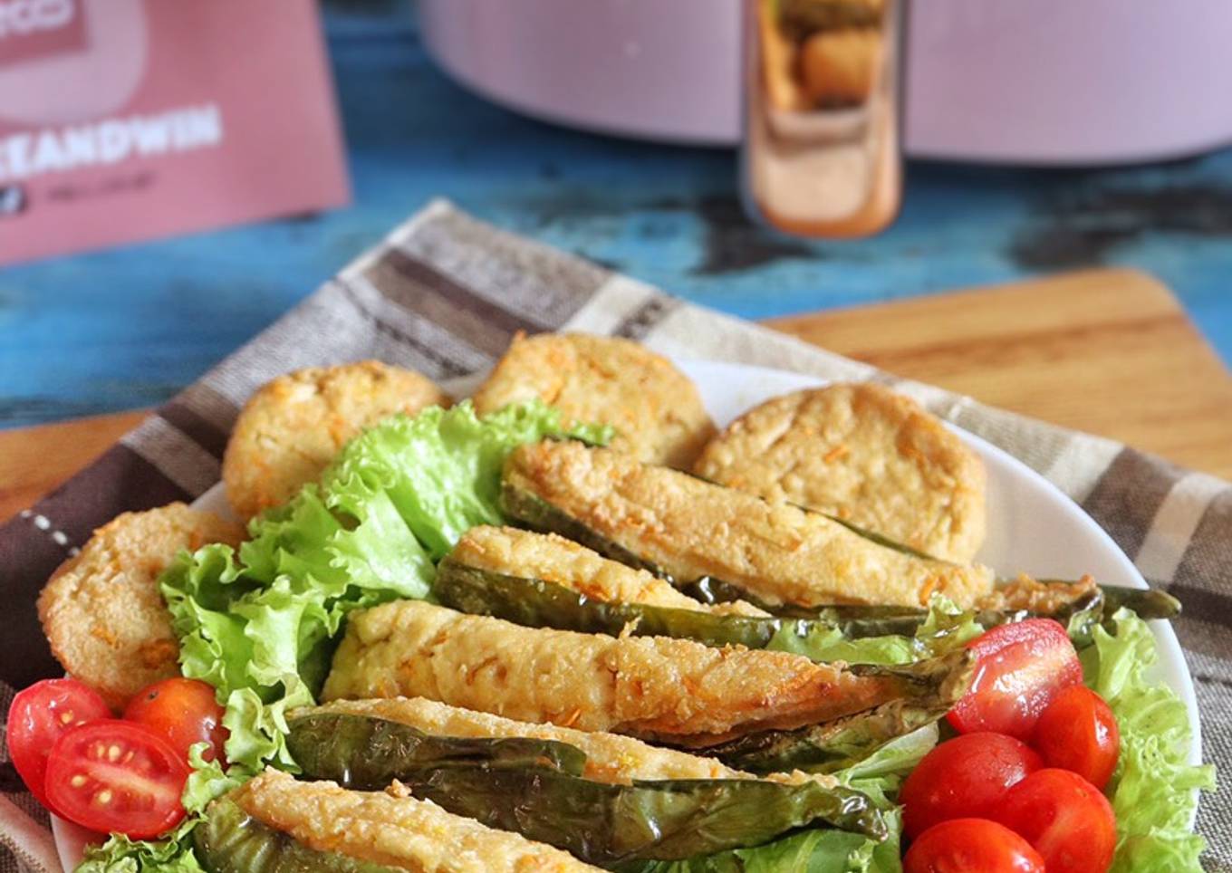 Cabe Hijau isi Perkedel Tahu dg Air Fryer