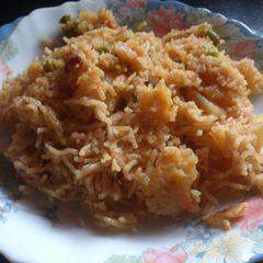 Potato and pea rice A picture of Potato and pea rice.