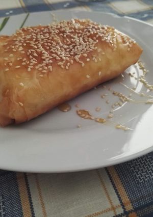 Φωτογραφία της συνταγής Φέτα με σουσάμι και μέλι