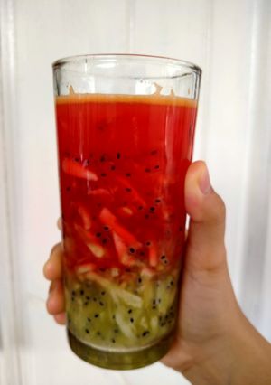 Foto resep Es Blewah selasih