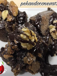 Una foto de Brownie de chocolate